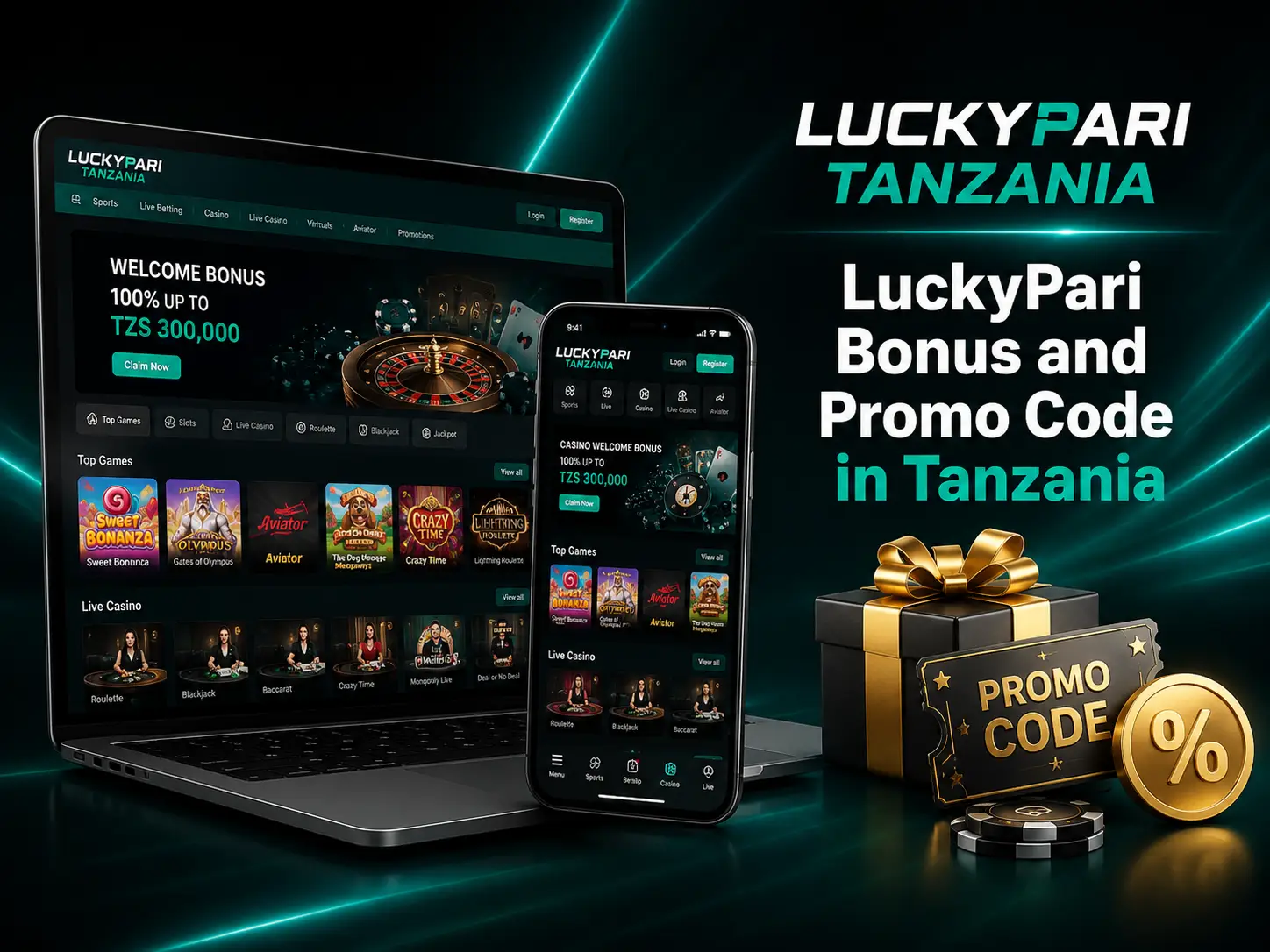 LuckyPari Bonus and Promo Code in Tanzania