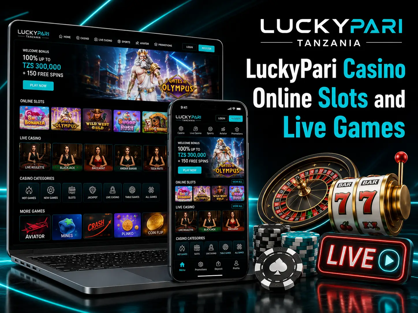 LuckyPari Casino: Online Slots and Live Games in Tanzania