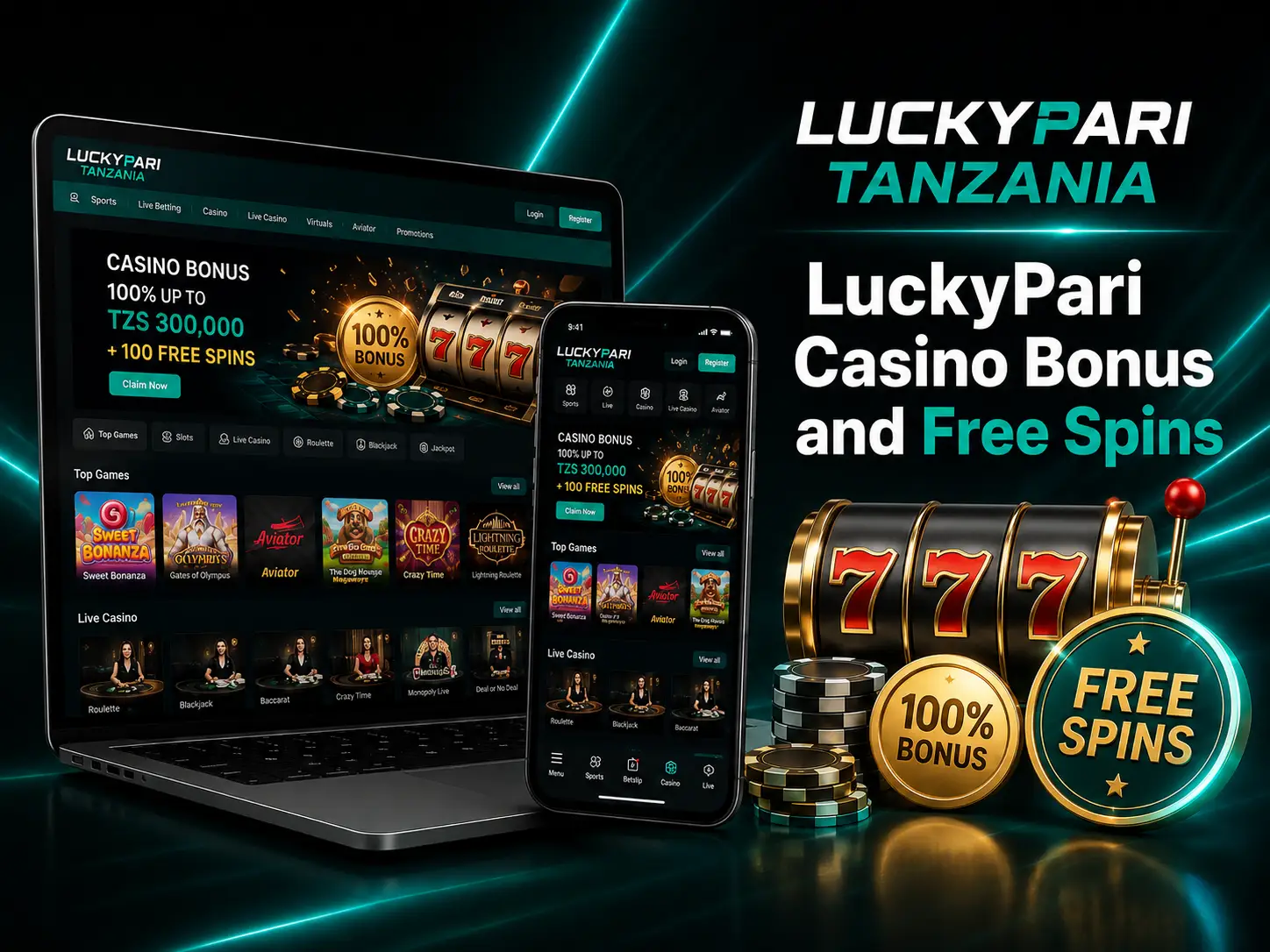 LuckyPari Casino Bonus and Free Spins