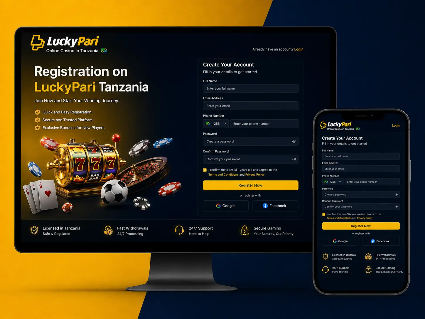 LuckyPari Tanzania Sign-Up Guide